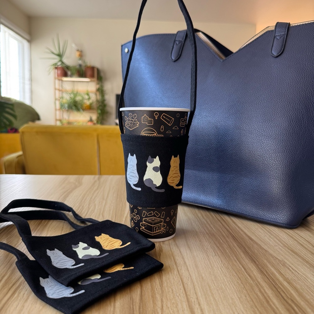 Boba holder Cup holder Coffee holder🧋Cats 🐈‍⬛ 🐾